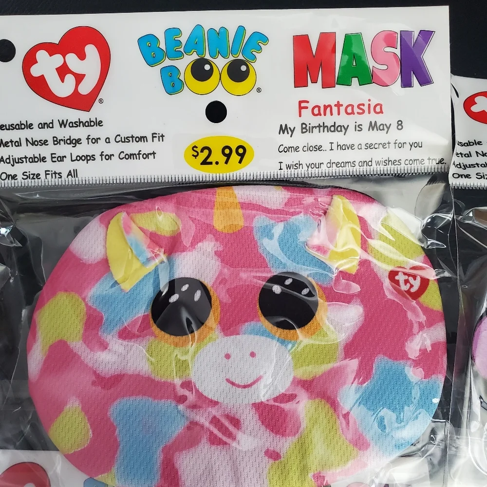 Ty Beanie Boo Mask 4ct